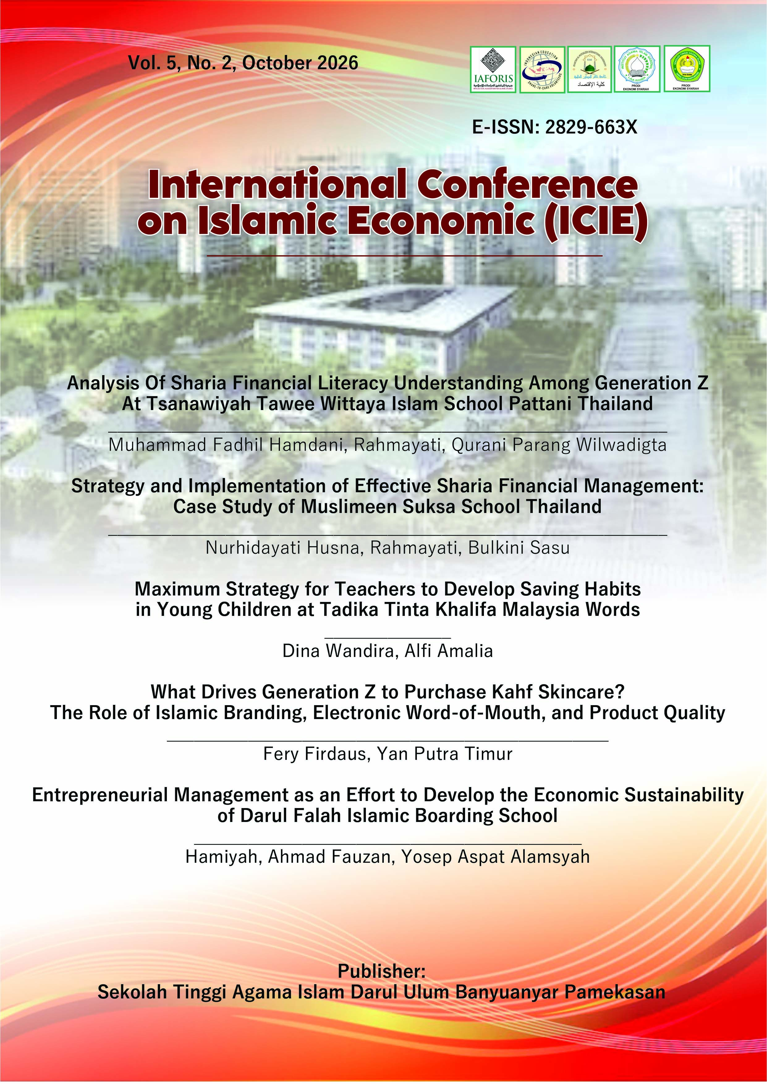 Cover International Conference on Islamic Economic (ICIE)